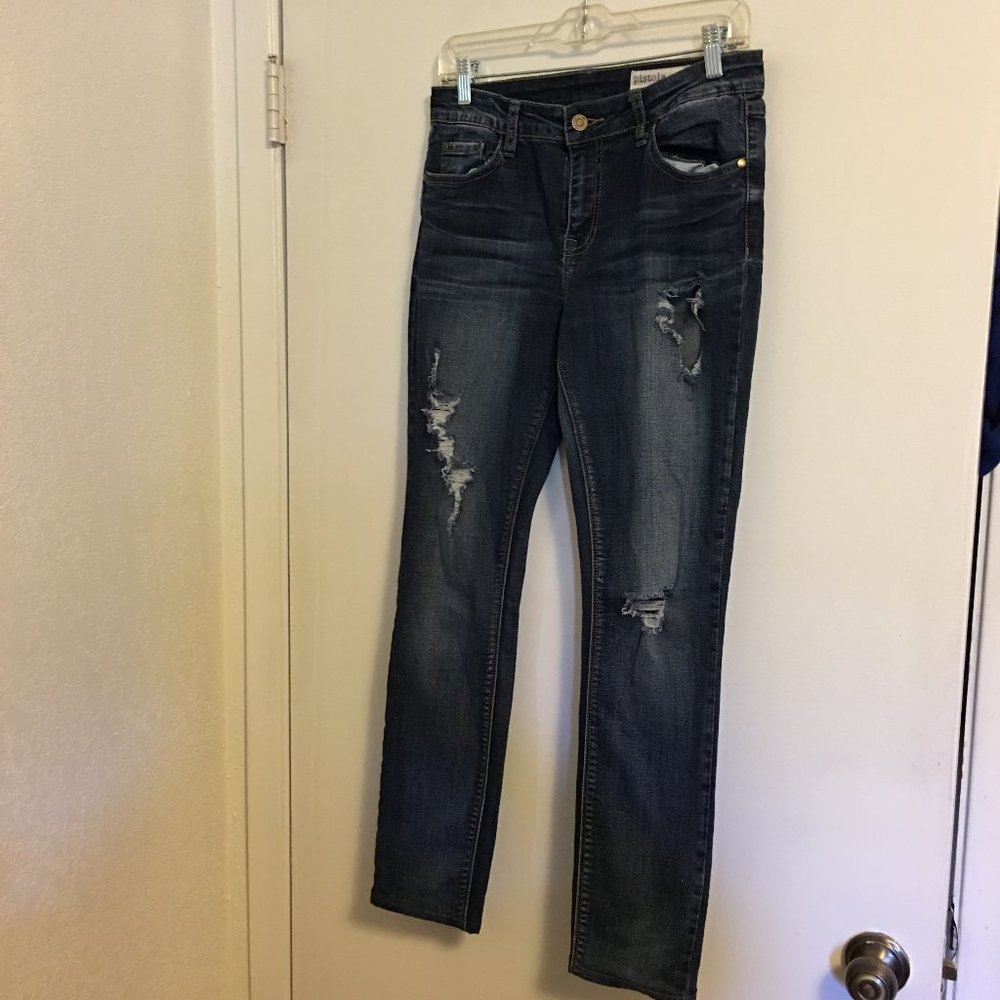 Pistola Jeans Skinny Destroyed Size 29